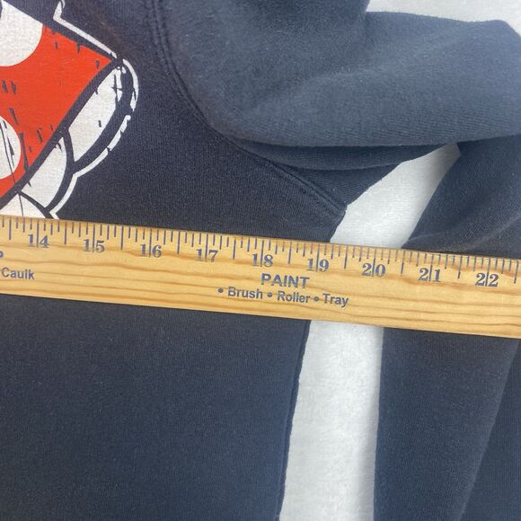 Disney Minnie Mouse Sweater Womens Medium Black Red Hoodie Sweatshirt Pullover - Picture 6 of 10